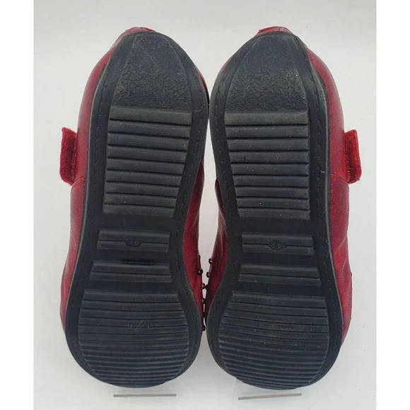 Helle Comfort Red Mary Jane Style Flats Lisboa Red C17701  Size 38 EUR 7 US - Picture 6 of 7